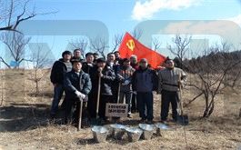 黨建植樹活動合影